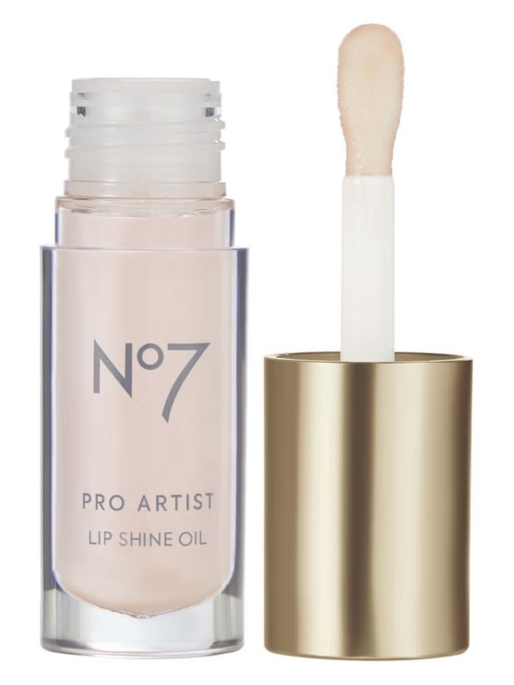 NO 7 Pro Artist Peach Glaze Lip Shine oil gloss